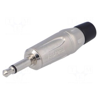 Plug | Jack 3,5mm | male | mono | ways: 2 | straight | for cable | silver