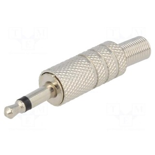 Plug | Jack 3,5mm | male | mono,with strain relief | ways: 2 | straight