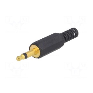 Plug | Jack 3,5mm | male | mono,with strain relief | ways: 2 | straight