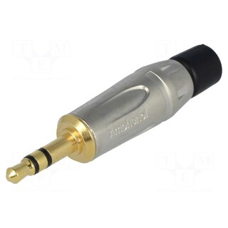Plug | Jack 3,5mm | male | stereo | straight | for cable | soldering