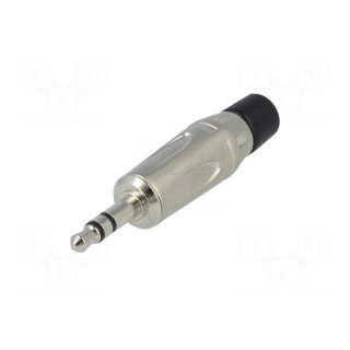 Plug | Jack 3,5mm | male | stereo | ways: 3 | straight | for cable | silver
