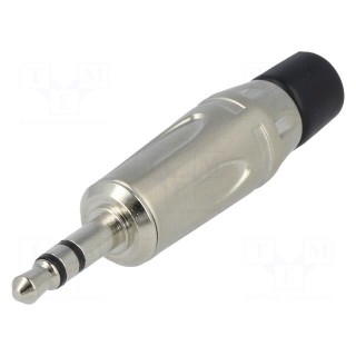 Plug | Jack 3,5mm | male | stereo | straight | for cable | soldering