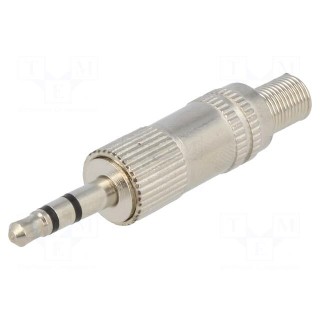 Plug | Jack 3,5mm | male | stereo | with strain relief | straight