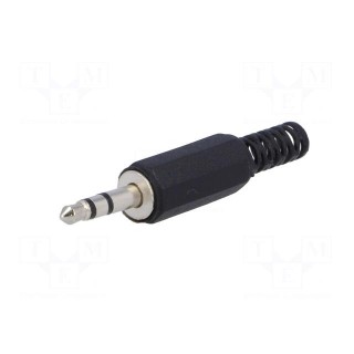 Plug | Jack 3,5mm | male | stereo,with strain relief | ways: 3