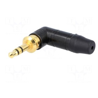 Plug | Jack 3,5mm | male | stereo | with strain relief | angled 90°