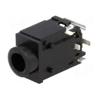 Socket | Jack 3,5mm | female | stereo special | ways: 4 | angled 90°
