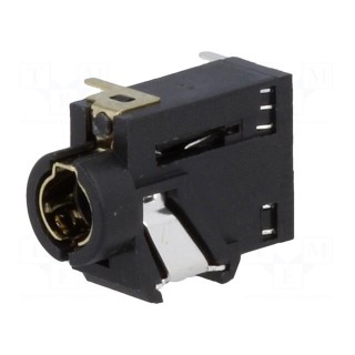 Socket | Jack 3,5mm | female | with two switches | ways: 4 | THT | H: 5mm