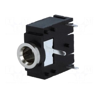Socket | Jack 3,5mm | female | stereo | No.of term: 3 | on PCBs | THT