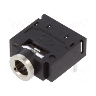 Socket | Jack 3,5mm | female | stereo | with on/off switch | on PCBs