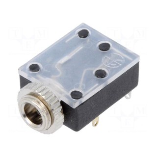 Socket | Jack 3,5mm | female | stereo | with double switch | ways: 3