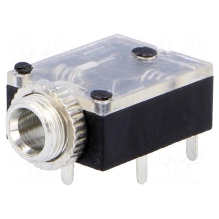 Socket | Jack 3,5mm | female | stereo | ways: 3 | for panel mounting