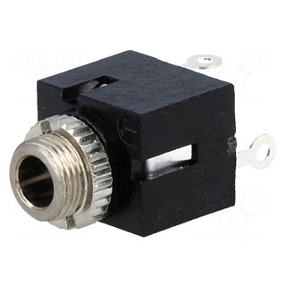 Socket | Jack 3,5mm x 18,6mm | female | mono | with on/off switch