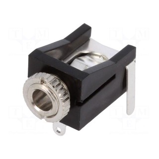 Socket | Jack 3,5mm x 18,6mm | female | mono | with on/off switch