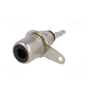 Socket | RCA | female | nickel plated | for panel mounting | 6mm