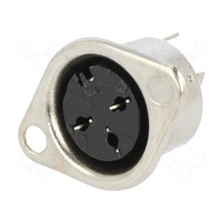 Socket | DIN | female | PIN: 3 | Layout: 180° | straight | soldering