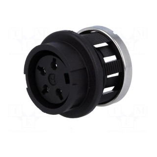 Socket | DIN | female | PIN: 4 | Layout: 240° | soldering | 300V | 5A | 0.5mm2