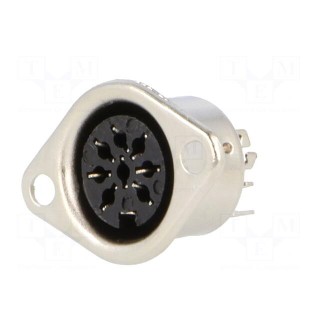 Socket | DIN | female | PIN: 8 | Layout: 270° with central pin | DC-016