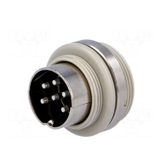 Socket | DIN | male | PIN: 6 | Layout: 240° | soldering