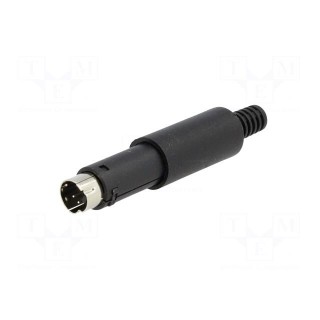 Plug | DIN mini | male | PIN: 4 | soldering | for cable