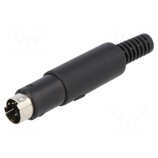 Plug | DIN mini | male | PIN: 6 | soldering | for cable