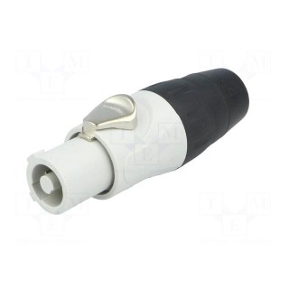 Plug | circular | female | PIN: 3 | for cable | 25A | thermoplastic | IP54