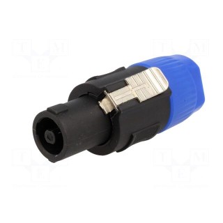 Plug | loudspeaker | female | PIN: 4 | for cable | screw terminal