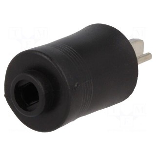 Plug | loudspeaker | male | plastic | screw terminal | straight
