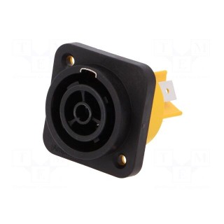 Socket | AC supply | female | PIN: 3 | 16A | 250V | thermoplastic | HPT
