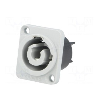 Socket | circular | male | PIN: 3 | 25A | thermoplastic | Series: HP | IP54