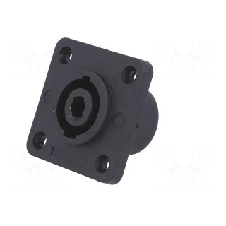 Socket | loudspeaker | male | large,with flange | PIN: 4 | CLIFFCON S