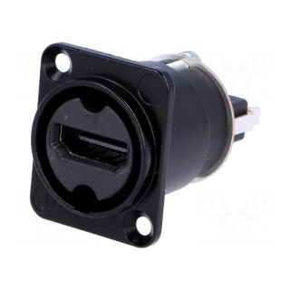 Adapter | HDMI socket x2 | shielded | gold-plated | Colour: black