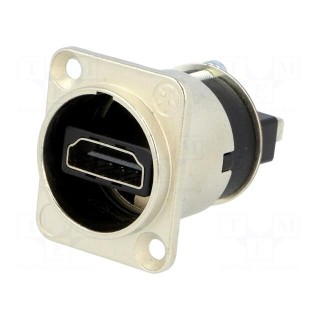 Adapter | HDMI socket x2 | shielded | gold-plated | Colour: silver
