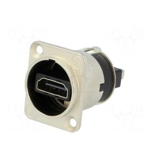 Adapter | HDMI socket x2 | shielded | gold-plated | Colour: silver