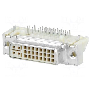 Connector: DVI-I | socket | MicroCross DVI | PIN: 29 | gold flash | THT
