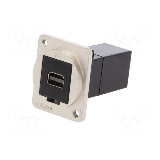 Coupler | Mini DisplayPort socket,both sides | FT | 19x24mm