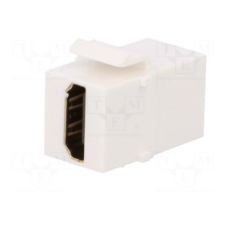 Coupler | socket | female x2 | HDMI socket x2 | gold-plated | Keystone