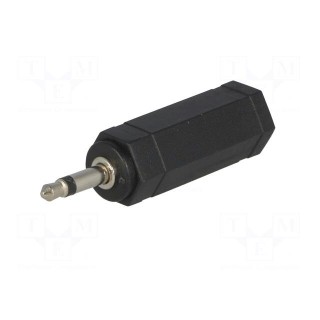 Adapter | Jack 3.5mm plug,Jack 6.35mm socket | mono