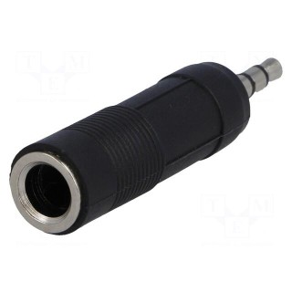 Adapter | Jack 3.5mm plug,Jack 6.35mm socket | stereo