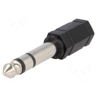 Adapter | Jack 3.5mm socket,Jack 6,3mm plug | stereo