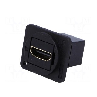 Coupler | HDMI socket,both sides | shielded | Case: XLR standard