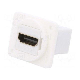 Coupler | HDMI socket,both sides | XLR standard | 19x24mm | FT