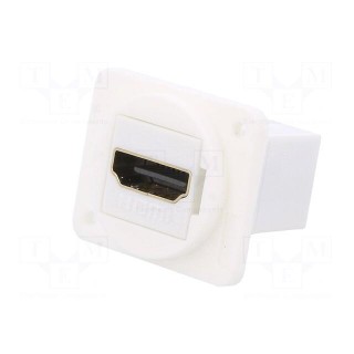 Coupler | HDMI socket,both sides | XLR standard | 19x24mm | FT