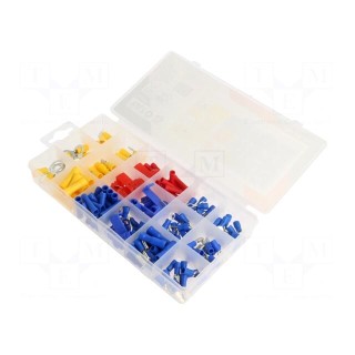 Kit: connectors | crimped | for cable | insulated | 160pcs.