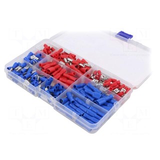 Kit: connectors | crimped | for cable | insulated | 240pcs.