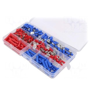 Kit: connectors | crimped | for cable | insulated | 250pcs.