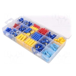 Kit: connectors | crimped | for cable | insulated | 360pcs.