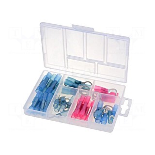 Kit: connectors | crimped | in heat-shrinkable insulation | 42pcs.