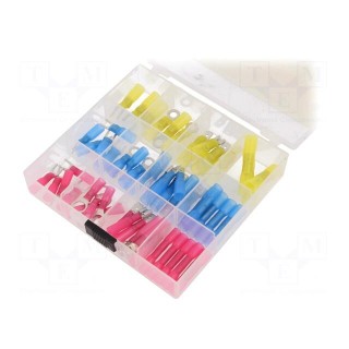 Kit: connectors | crimped | in heat-shrinkable insulation | 55pcs.