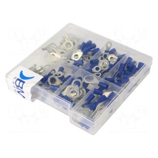 Kit: ring terminals | crimped | for cable | insulated,non-insulated