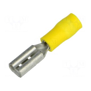 Terminal: flat | 2.8mm | 0.5mm | female | 0.2÷0.5mm2 | crimped | yellow